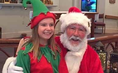 Santa at church